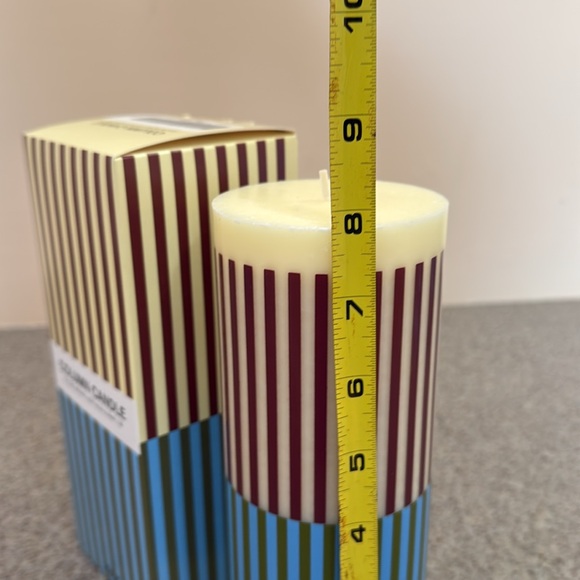 Candle Hay Yellow Brown Light Blue & Army Medium - Picture 6 of 7